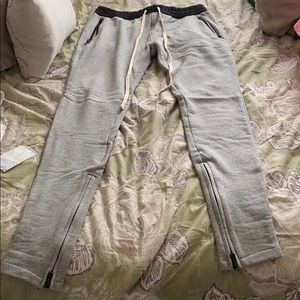 FOG Essentials Drawstring Pants Grey Size Small